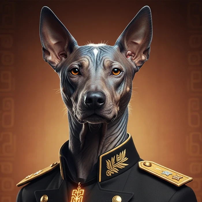 Xolo, asistente narrativo de EpigraphIA — un xoloitzcuintli
